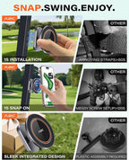 A2C Alloy Magnetic Golf Cart Phone Holder for MagSafe iPhone, Unique Golf Gifts for Men Golfers Dad Father, Golf Gift for Him Husband, Golf Accessories Essentials Gadgets Fits EZGO, Club Car, Yamaha