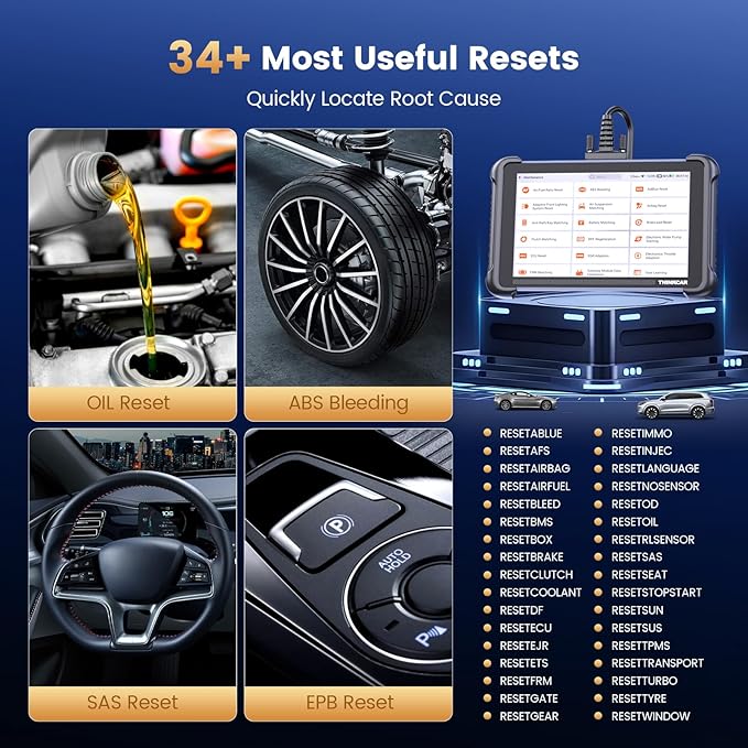 THINKCAR THINKSCAN 689 OBD2 Scanner, Bidirectional Scan Tool with Lifetime Free Update, 34+ Reset, 3000+ Active Test, ECU