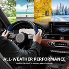 Carbon Fiber Steering Wheel Cover with Anti-Slip Lining and Segmented Design 2pcs Universal Steering Wheel Protector for Men 