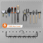 LIGHT DUST Utility Heavy Duty Pegboard Hooks - 10Pack Peg Board Accessories for Hanging Tools Fit 1/4" Peg Holes - Pegboard O