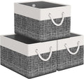 StorageTastic Storage Bin,Collapsible Storage Basket For Organizing,Large Storage Boxes With Rope Handles,Storage Containers,
