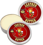 Leather Better Natural Leather Furniture Conditioner - for Boots, Shoes, Purses, Car Seats, Jackets, and Couches/Restore Mois