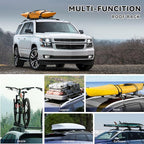 330Lbs Lockable Roof Rack Crossbars for 2015-2020 Chevy Tahoe Suburban Yukon Escalade, Heavy Duty Aluminum Anti-Corrosion Cross Bar Fit Luggage Luggage Kayaks Bicycles Snowboard