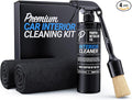 Interior Car Cleaning Kit - Professional Auto Detailing Supplies with Brush for Complete Vehicle Interior Detailing - Car Int
