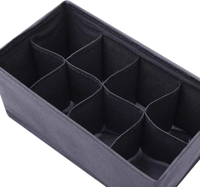 DIOMMELL 6 Pack Foldable Cloth Storage Box Closet Dresser Drawer Organizer Fabric Baskets Bins Containers Divider for Clothes