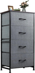 WLIVE Dresser with 4 Drawers, Storage Tower, Organizer Unit, Fabric Dresser for Bedroom, Hallway, Entryway, Closets, Sturdy S