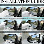 LivTee Blind Spot Mirror, Rectangular Shaped HD Glass Frameless Convex Rear View Mirror with wide angle Adjustable Stick for Cars SUV and Trucks, Pack of 2