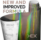 VViViD+ Bio HEX+ Air-Tint Dark Headlight Vinyl Roll (12" x 60", Smoke Large Pattern) 2-Pack