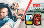 Car Emergency Roadside Tool Kit, Auto Emergency Kits Vehicles, with Jumper Cables kit，Car Safety Roadside Assistance Kit,Head