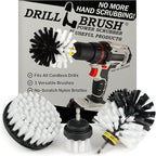 Drillbrush Car Detailing Kit | Drill Brush Set – Soft Bristle Power Scrubber Attachments for Cleaning Car Interior, Upholster