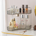 shuang qing 2-Tier Corner Bathroom Counter Organizer – Classic Storage Shelf for Makeup, Perfume & Toiletries, Space-Saving C