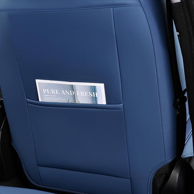 FLORICH Front Seat Covers, Leather Seat Covers, Universal Car Seat Covers 2PCS, Waterproof Car Seat Protector, Driver Seat Co