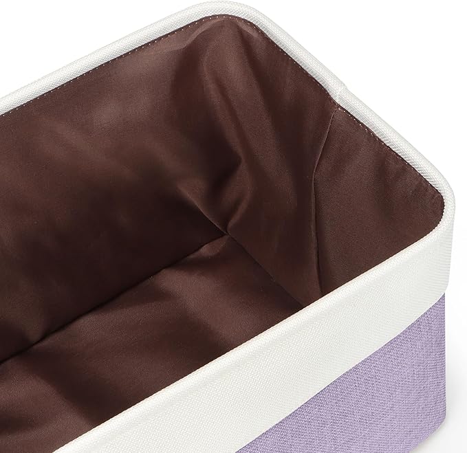 Kntiwiwo Foldable Storage Bin Collapsible Fabric Storage Basket Cube with Durable Handles Closet Organizer Bins for Organizin