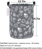 QUEENLALA Large Storage Basket,Laundry Hamper/Bathroom/Home Decor/Collapsible Round Storage Bin,Boys and Girls Hamper/Boxes/C