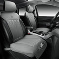 CAR PASS Car Seat Protector, 2 Pack Sideless Nappa Leather Seat Covers for Cars, All Season Waterproof Breathable Front Seats