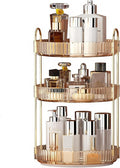 YCIA&DONE 360 Rotating Makeup Organizer and Storage for Vanity Countertop 3 Tiers, High Capacity Cosmetic Skincare Perfume Or