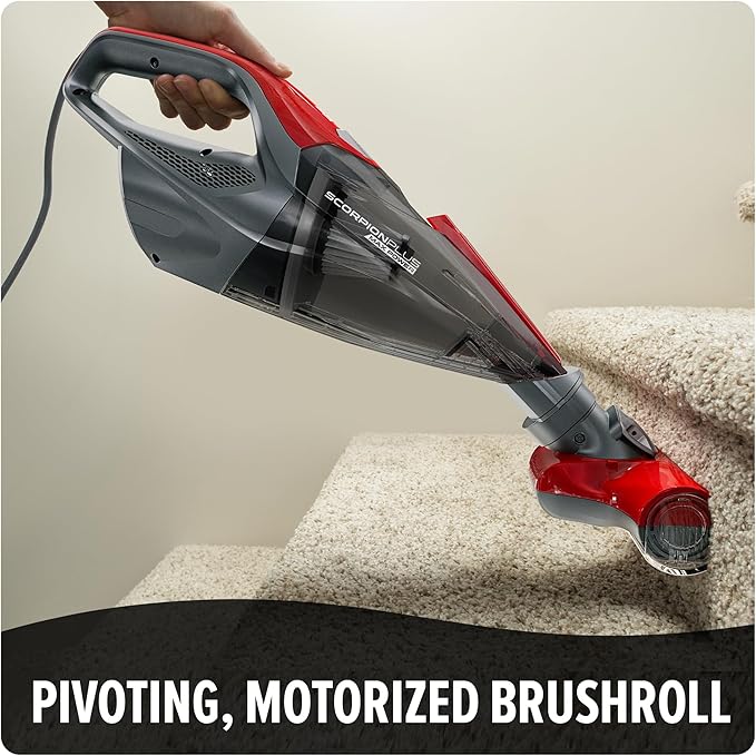 Dirt Devil Scorpion Plus Handheld Vacuum Cleaner, Powerful Suction, Lightweight, Includes Pivoting Stair and Upholstery Tool,