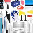 DIYSELF Window Tint Kit for Cars, 45 Pcs Vehicle Glass Protective Film Wrapping Set, Squeegee for Vinyl, Vinyl Wrap Tools, Window Tint Tools, Car Film Kit