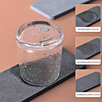 NiuYichee 2 Pcs Water Absorbing Stone Trays, Kitchen/Bathroom Sink Soap Dish, Diatomite Tray Used for Hand Soap & Cosmetic Bo