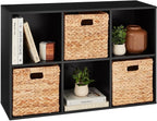 Best Choice Products 6-Cube Storage Organizer, 11in Shelf Opening, Bookcase, Display Shelf, Customizable w/ 3 Removable Back 