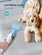 Aspiron Cordless Handheld Vacuum, 24KPA Powerful Car Vacuum, 2-Speed, 2 Charging Methods, Wireless Charger, Ergonomic Handle,