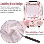 Waterproof Baby Car Seat Cover，YVMVDV Patented Cold Weather Carseat Cover for Babies,Infant Car Seat Cover Canopy for Boy Gir