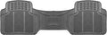 FH Group Car Floor Mats - Heavy-Duty Rubber Floor Mats for Cars, Universal Fit Rear Set, Trimmable Automotive Floor Mats, ClimaProof Floor Mats For Most Sedan, SUV, Truck Floor Mats Gray