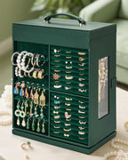 AKOZLIN 360° Rotating Jewelry Box 6-Tier Organizer Functional Jewelry Storage Case for Women Girls Ring Necklace Earring Brac
