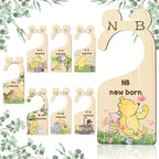 Winnie Wooden Baby Closet Dividers 8 Pcs Double-Sided, Baby Size Closet Dividers, Winnie Baby Stuff Winnie Nursery Decor Baby