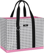 SCOUT Original Deano Tote Large - Durable Lightweight Open Top Beach, Pool & Lake Bag, Inside Zip Pocket, Folds Flat