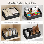Homsorout Large Closet Organizers and Storage Bins - 10 Pack Trapezoid Storage Baskets for Shelves, Foldable Fabric Baskets w