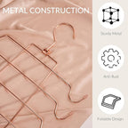 ZEDODIER 4 Pack Tank Top Hanger Space Saving, Bra Hangers for Closet Organizer, Hanging Bra Organizer Tank Tops Holder with 3