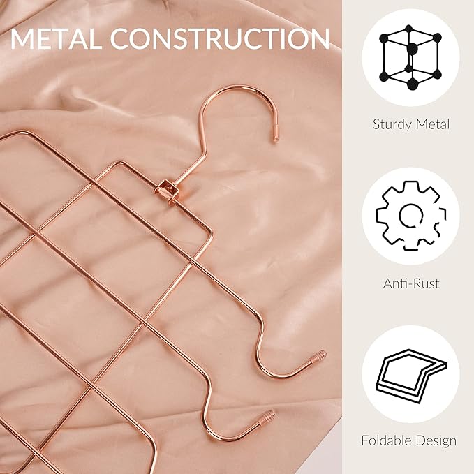ZEDODIER 4 Pack Tank Top Hanger Space Saving, Bra Hangers for Closet Organizer, Hanging Bra Organizer Tank Tops Holder with 3