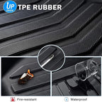 KUST Floor Mats for Hyundai Tucson 2016-2021, All Weather Floor Liners for Tucson Accessories Car Mats Front Rear Set TPE Rubber Raised Edge