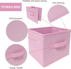 EBIGIC Storage bins collapsible storage bins,cube storage organizer （Pack of 3） 10.5 * 10.5 * 11 inch,For home and office Col