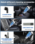 BRL Handheld Vacuum Cordless, Brushless Car Vacuum Cleaner with 12000PA Powerful Suction, 2 Suction Modes Mini Hand Vacuum, D