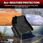 LASFIT Floor Mats&Trunk Mat Fit for 2017-2026 Chrysler Pacifica Hybrid 7-Seater（Not fit STO-n-Go Seating）, All Weather TPE Rubber Cargo Mat Automotive Floor Liners for Pacifica 2025 Accessories