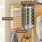JEPELUS 2 PCS Underwear Storage Box Wall Mounted Drawer Organizer, Transparent Sock and Underwear Organizer, Multipurpose Cov