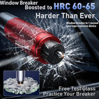 3-Pack Car Safety Hammer Seatbelt Cutter, 2026 Upgraded Transparent Lid Window Breaker Seatbelt Cutter Underwater, 2 in 1 Eme
