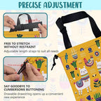 Car Garbage Bag Llama Flowers and Birds Drawstring Car Trash Bag Hanging for Back Seat with Adjustable Buckle Canvas Vehicle Trash Can Easy-to-Install