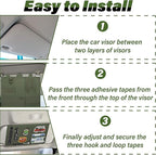 Tactical Visor Organizer, Car Visor Organizer, Sunvisor Organizers, Tactical Visors Cover Molle Webbing, Truck Accessories for Men, Car Sunshade Storage Pouch (Dark Green)