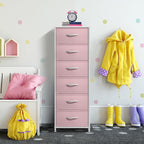 Sorbus Fabric Dresser for Kids Bedroom - Chest of 6 Drawers, Tall Storage Tower, Clothing Organizer, for Closet, for Playroom