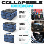 FORTEM Trunk Organizer For SUV Car Trunk Organizer, Foldable Storage, Car Accessories for Women Men, Collapsible Bag, Perfect C