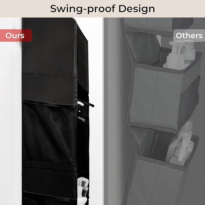 GRANNY SAYS Back of Door Organizer, 6-Shelf Detachable Over the Door Baby Organizer with 8 Pockets, Anti Tilt 40lb Large Capa