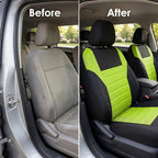 FH Group Automotive Car Seat Covers Full Set Premium 3D Air Mesh Front Seat Covers, Airbag Compatible & Split Bench Cover Uni