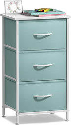 Sorbus Nightstand with 3 Drawers - Bedside Furniture & Accent End Table Chest for Home, Bedroom Accessories, Office, College 