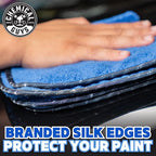 Chemical Guys Professional Grade Premium Microfiber Towels for Cars, Blue, 16" x 16", Ultra-Soft and Scratch-Free Car Detaili