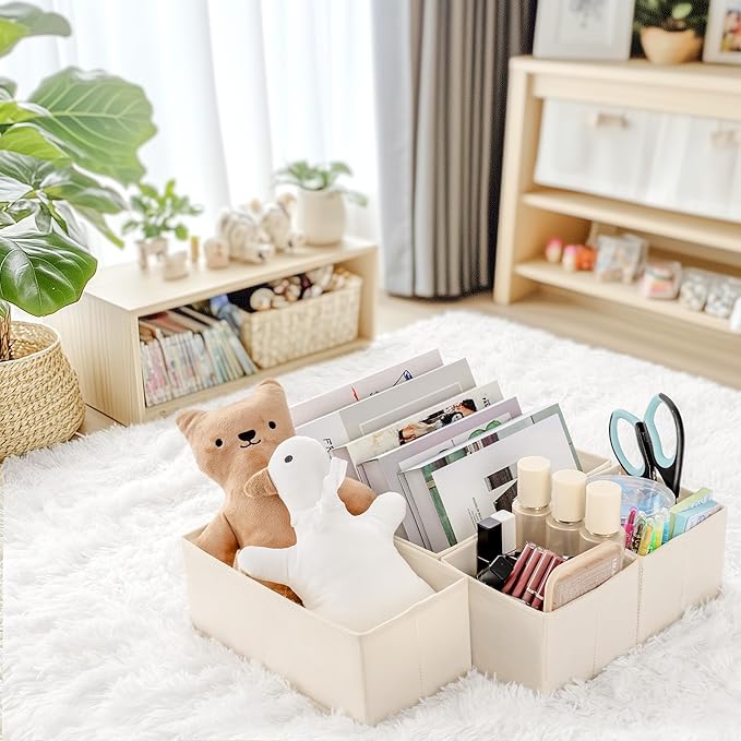 Criusia Drawer Organizer Clothes, 14 Pack Dresser Organizer for Baby Clothes, Underwear, Sock- Foldable Closet Organization a