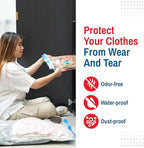 10-Pack Variety Vacuum Storage Bags for Comforters, Blankets & Clothes – Vacuum Sealed Compression Bags with Hand Pump – Spac