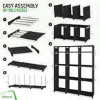 Cube Storage Organizer with Storage Bins Included - The Perfect Closet Organizers and Storage Solution. Includes 12 Storage C